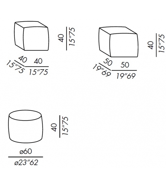 Totò Meridiani Pouf