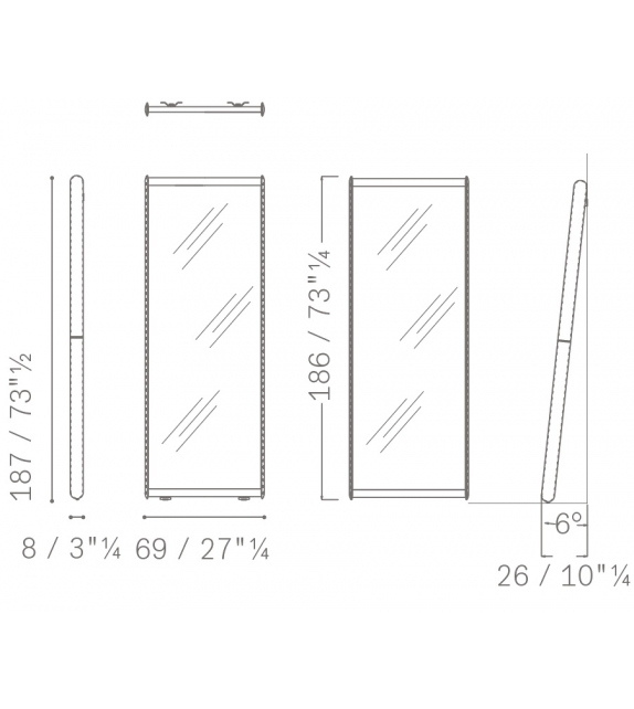 Dorian Poltrona Frau Specchio