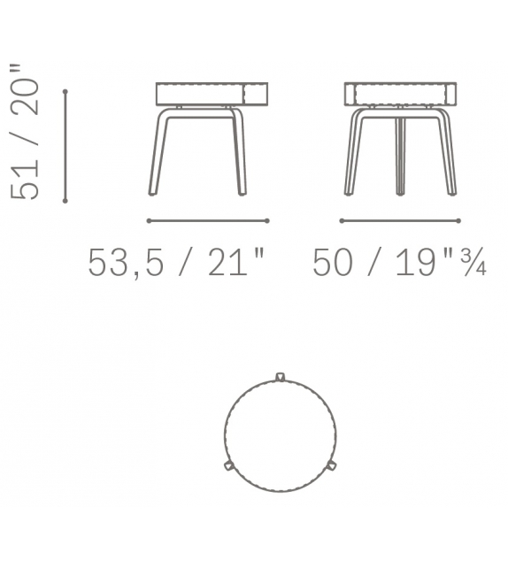 Fiorile Poltrona Frau Mesilla de Noche