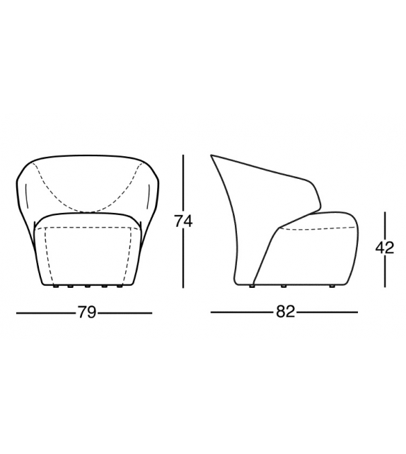 872 Arom Zanotta Kleiner Sessel