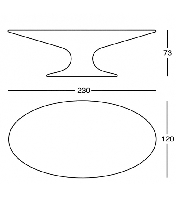 2574 Fenice Zanotta Table