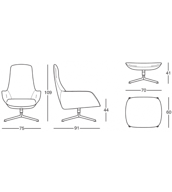 896 Kent Zanotta Armchair