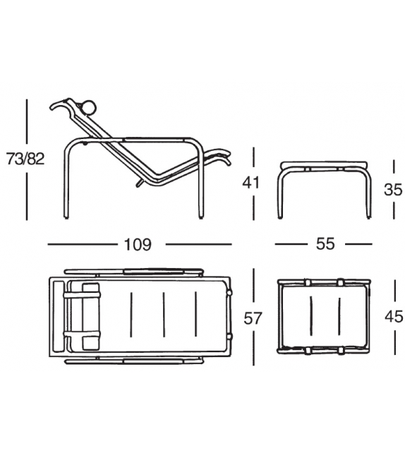 920 Genni Zanotta Chaise Longue