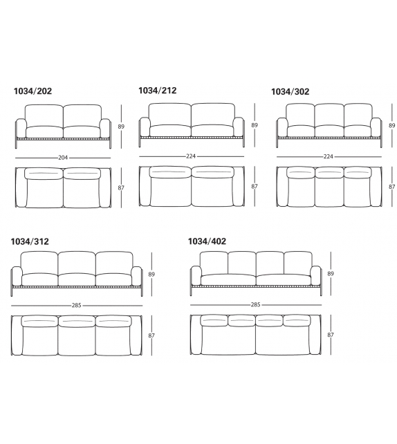 1034 Parco Zanotta Sofa