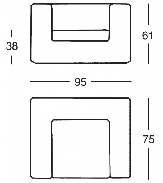 1150 Throw-Away Zanotta Sessel