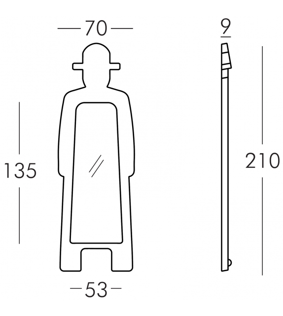 Mr Giò Light specchio