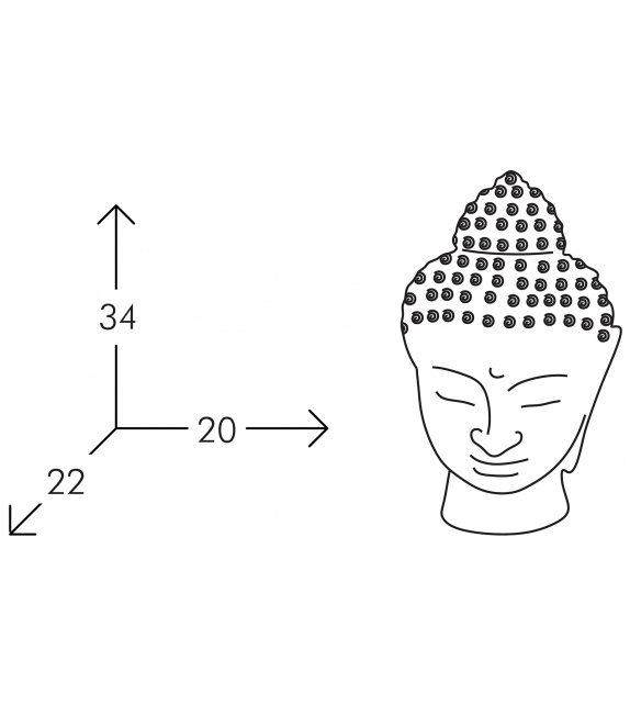 Buddha lampada da tavolo