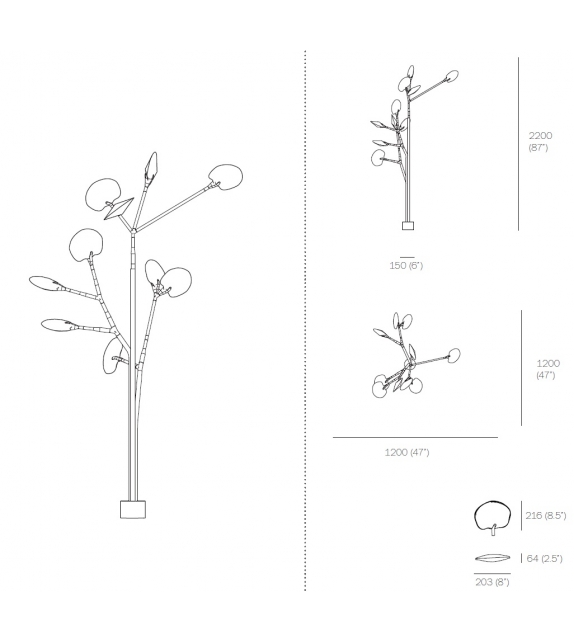 16. 10 Olive Bocci Lampe Extérieure