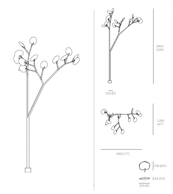 16. 15 Cypress Bocci Lampe Extérieure