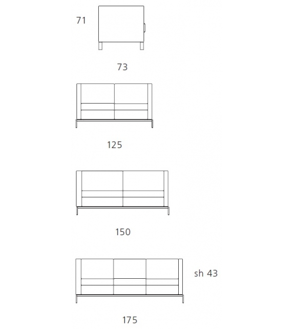 Foster 501 Walter Knoll Canapé
