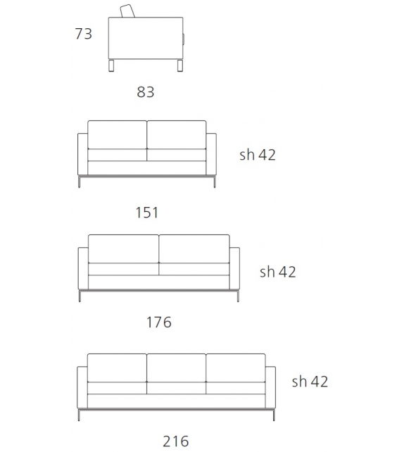 Foster 502 Walter Knoll Divano