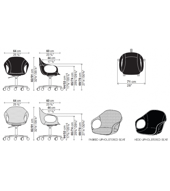 Elephant Kristalia Upholstered Armchair with Castors