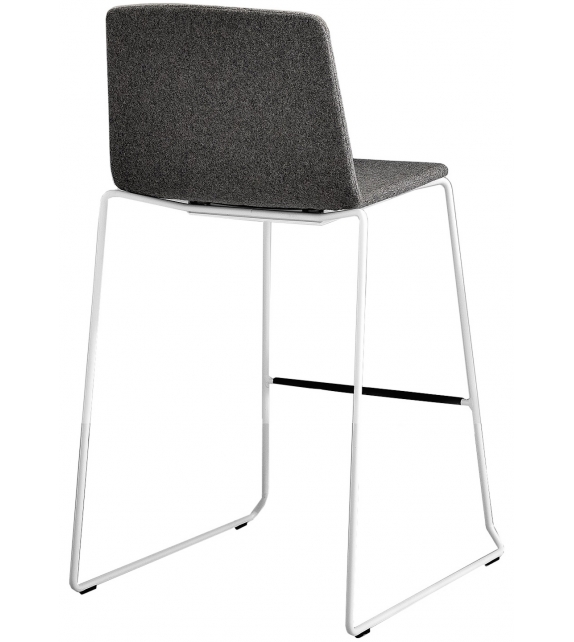 Rama Kristalia Pieds Luge Tabouret Tapissé