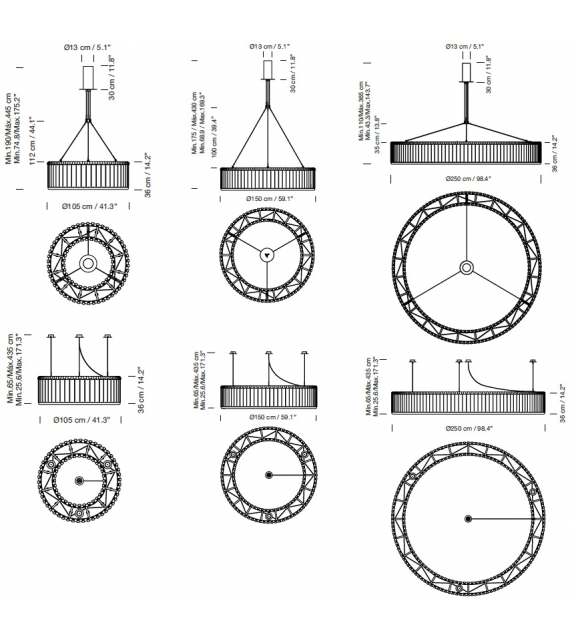 Estadio Santa&Cole Lampada a Sospensione