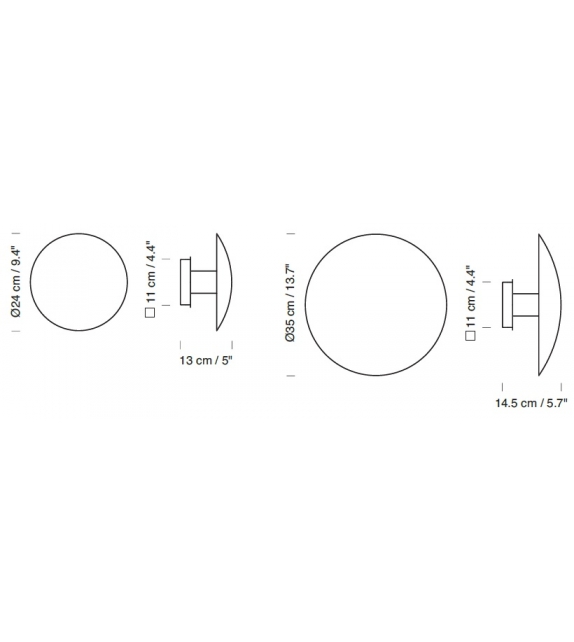 Disco Santa&Cole Wall Lamp