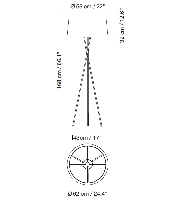 Tripode G5 Santa&Cole Floor Lamp