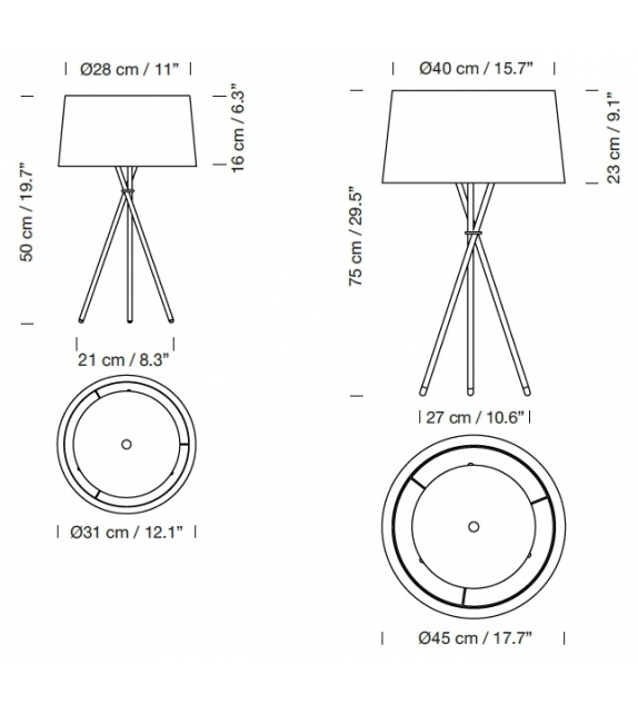 Tripode Santa&Cole Table Lamp