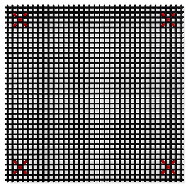 Mattschwarz lackierte Buche