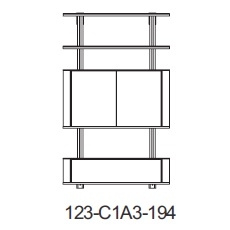 Syil_ 123 x 47 x H 194 cm (123-C1A3-194)
