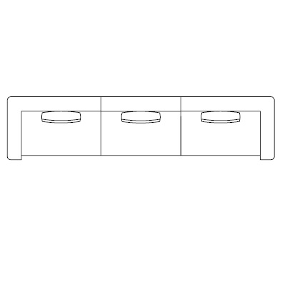 Elissa Sectional 1_ 400 x 96 x H 69 cm