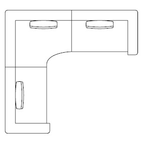 Elissa Sectional 2_ 280 x 260 x H 69 cm