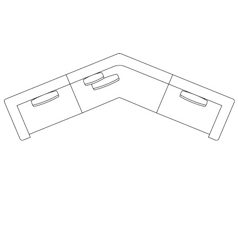 Elissa Sectional 5_ 475 x 185 x H 69 cm