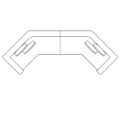 Elissa Sectional 6_ 430 x 164 x H 69 cm