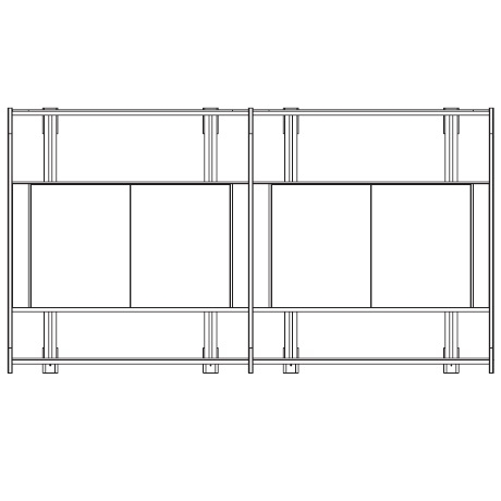 Syil COMP 2_ 243 x 47 x H 132 cm
