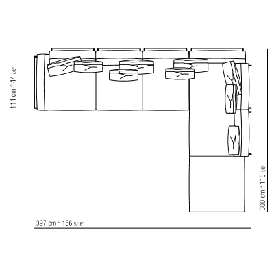 Comp. 03_ 397 x 300 x H 67 cm