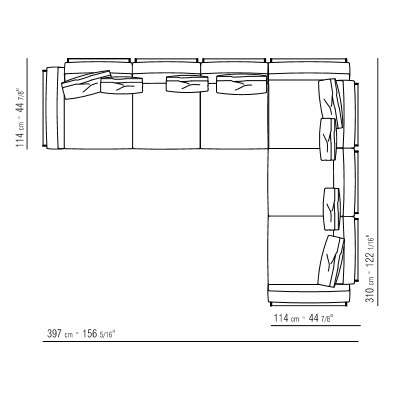 Comp. 05_ 397 x 310 x H 67 cm