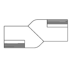 Grand Angle 1A_ 278.5 x 126 x H 71.5 / 99 cm
