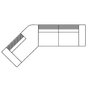 Grand Angle 4B_ 374 x 192 x H 71.5 / 99 cm