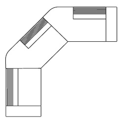 Grand Angle 5A_ 306 x 306 x H 71.5 / 99 cm