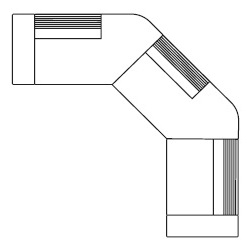 Grand Angle 5B_ 306 x 306 x H 71.5 / 99 cm