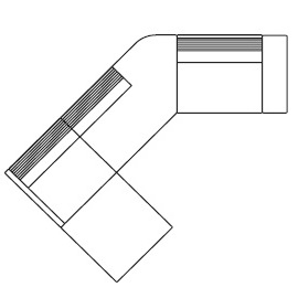 Grand Angle 9B_ 345 x 308 x H 71.5 / 99 cm