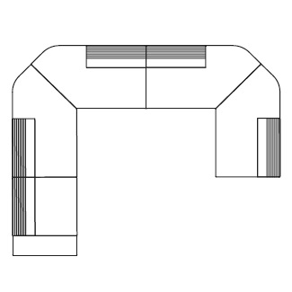 Grand Angle 12A_ 404 x 322 x H 71.5 / 99 cm