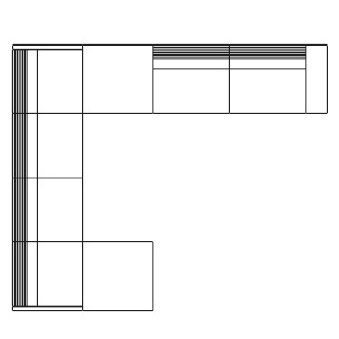 Grand Angle 13B_ 434 x 374 x H 71.5 / 99 cm