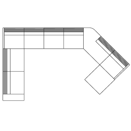 Grand Angle 17A_ 576.5 x 337 x H 71.5 / 99 cm