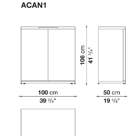 ACAN1_ 100 x 50 x H 106 cm