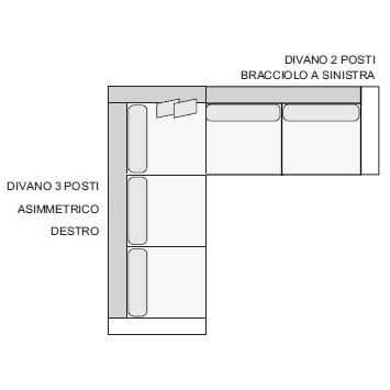 Enki 03_ 269.5 x 97.5 / 266 x H 89 / 92 cm (high backrest cushions)