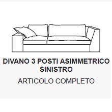 Exclusif 3PAS_ 246 x 100 x H 75 / 78.5 cm