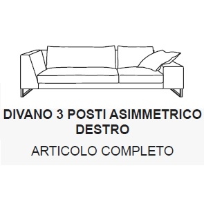 Exclusif 2 3PAD_ 246 x 100 x H 76.5 cm