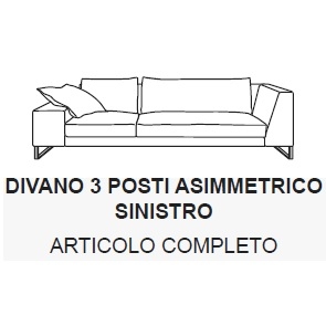 Exclusif 2 3PAS_ 246 x 100 x H 76.5 cm