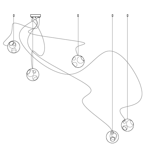 Bocci 28.5c Ø20,3 cm ( dezentral variable Länge )