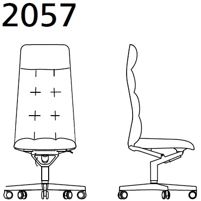 2057_ 72x72xH122 cm - Without armrests