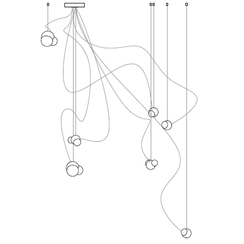 57.7 Ø20,3 cm ( Cluster )