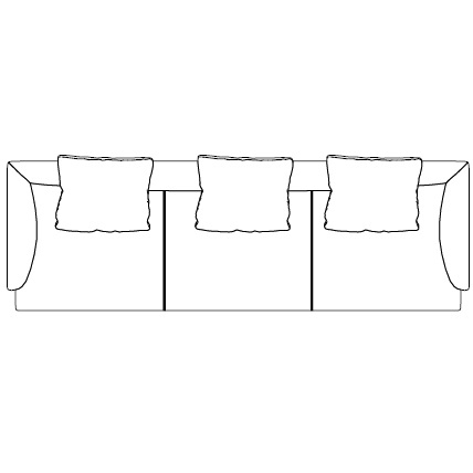 492-30_ 286 x 94 x H 86 cm