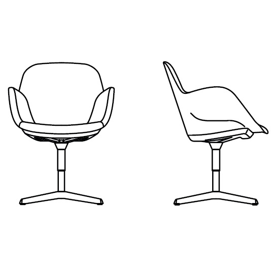 1437_ 71.5 x 61.5 x H 83.7 cm