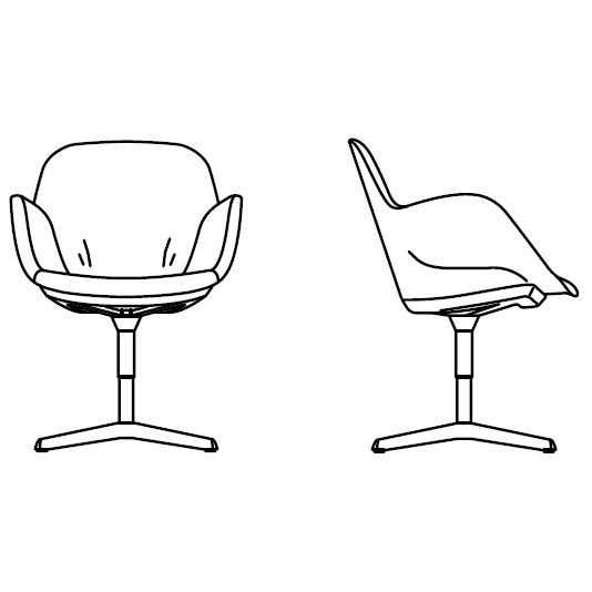 1447_ 71.5 x 61.5 x H 83.7 cm