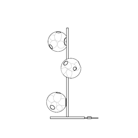 38.3V Ø35 x H 90 cm ( Stem )